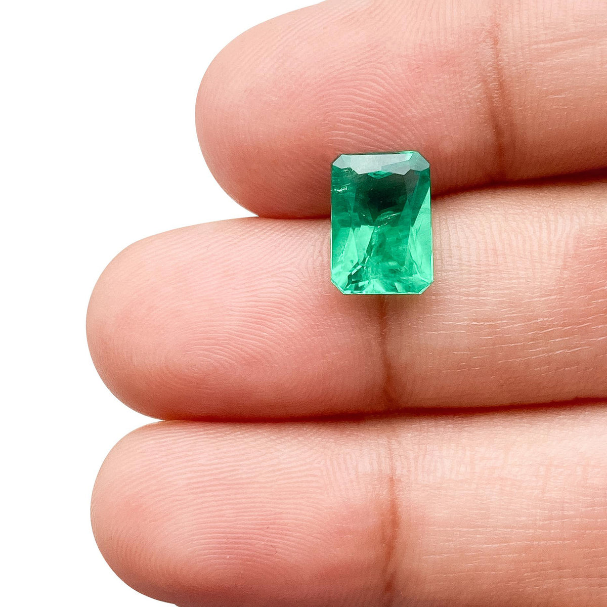 1.96ct | Brilliant Cut Radiant Shape Lab Emerald