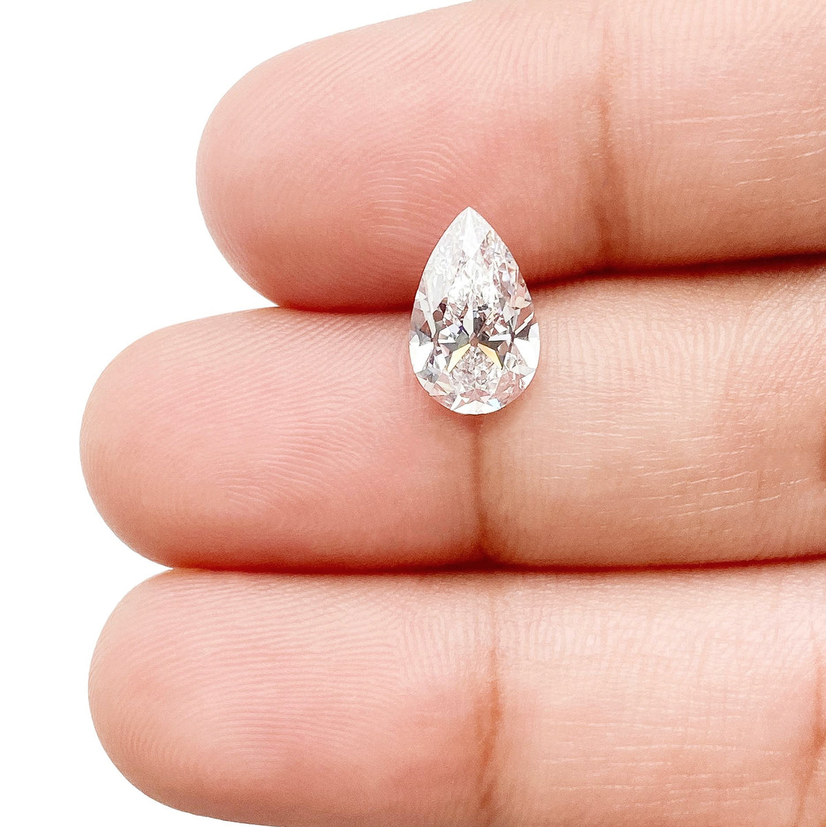 1.63ct | D/VS1 Pear Shape Old Mine Cut Lab Diamond (IGI)-LITHOS Diamond