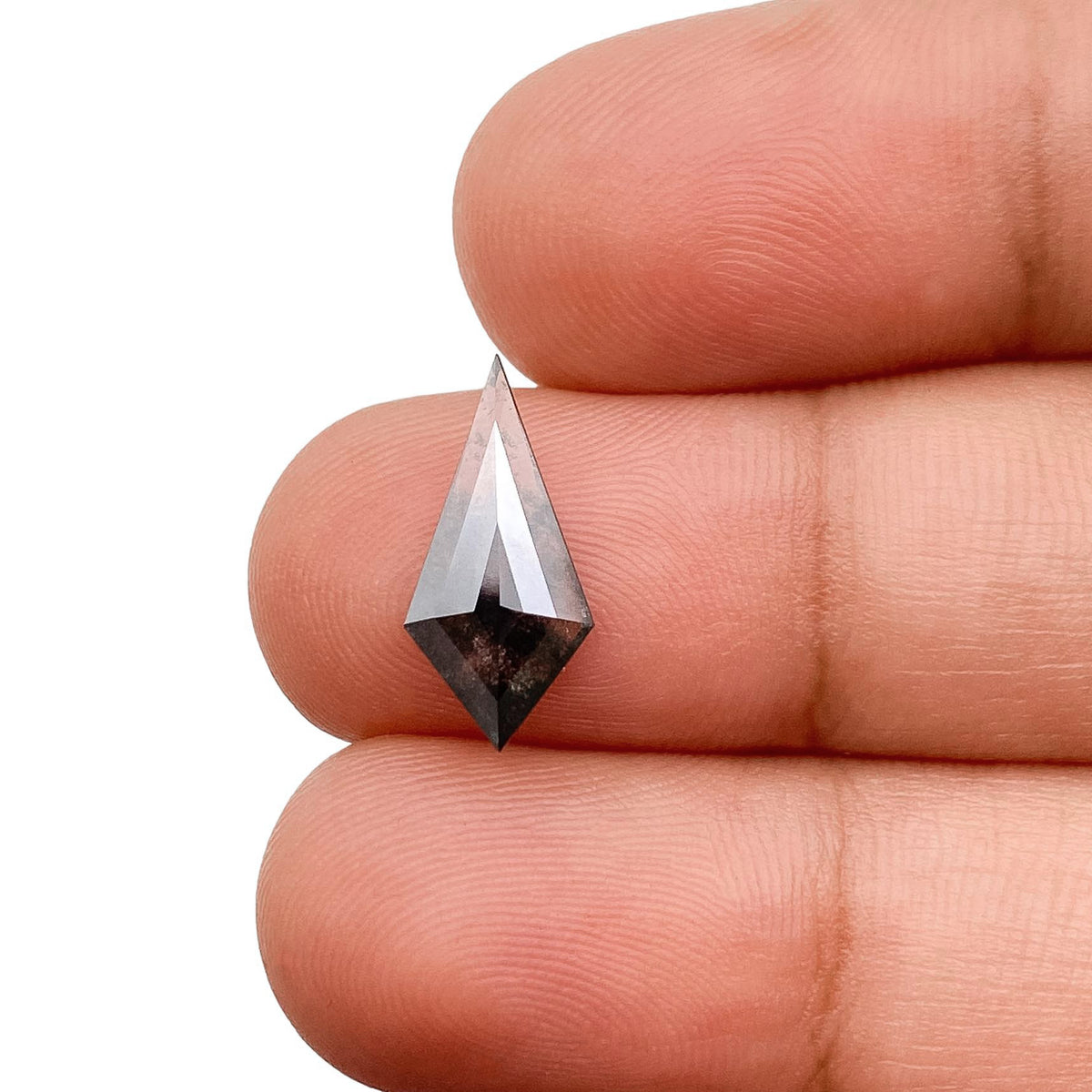 1.35ct | Salt & Pepper Kite Shape Step Cut Lab Diamond