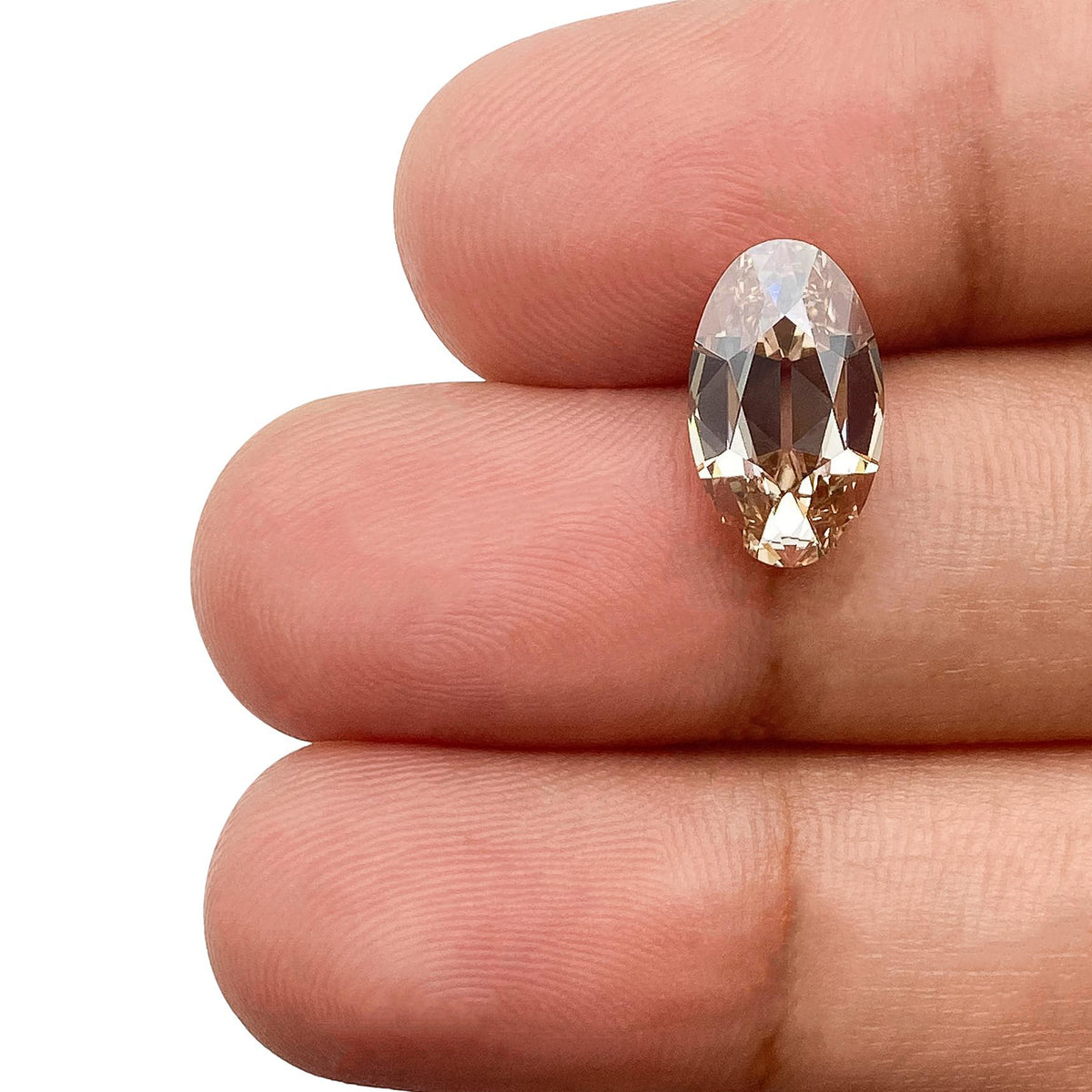 2.70ct | U-V/VVS2 Champagne Oval Shape Old Mine Cut Lab Diamond (IGI)-LITHOS Diamond
