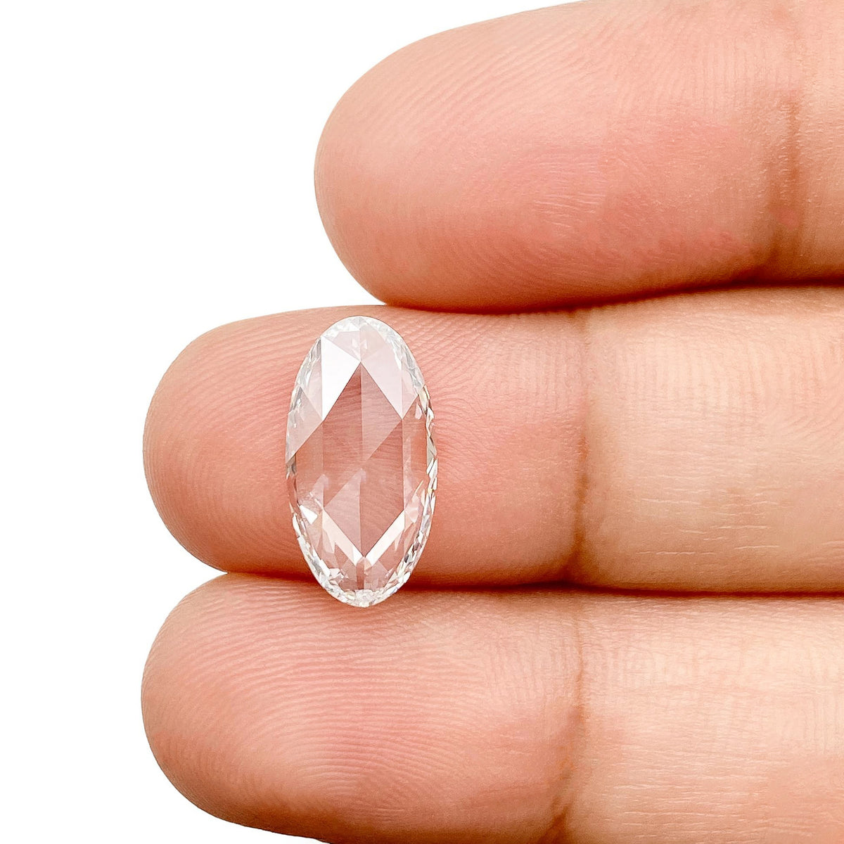 1.57ct | E/VVS2 Oval Shape Rose Cut Lab Diamond (IGI)