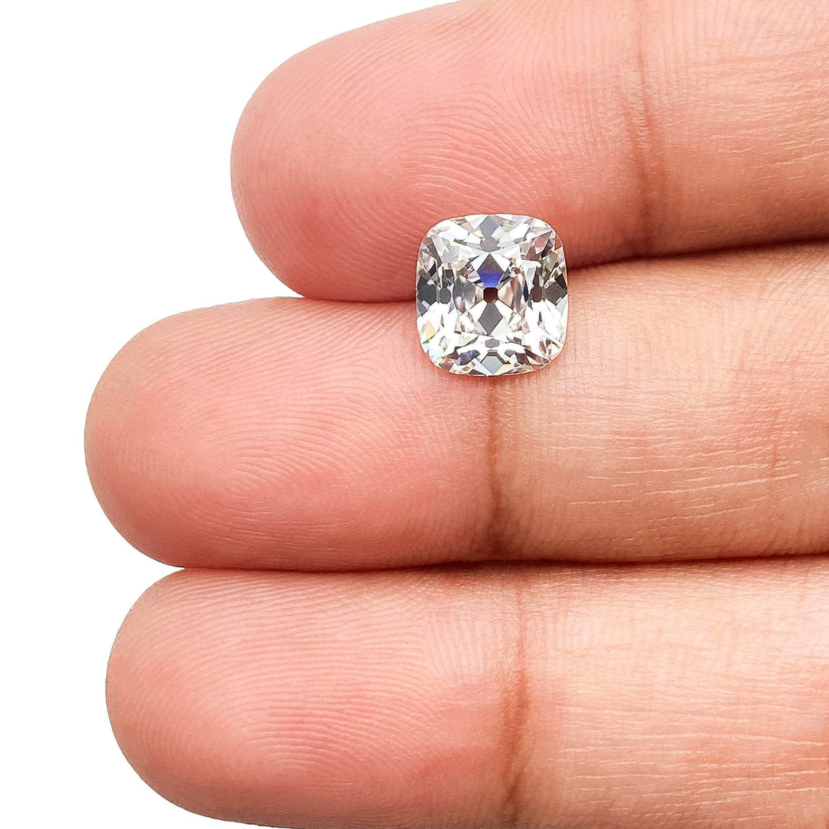 2.24ct | E/VS1 Cushion Shape Old Mine Cut Lab Diamond (IGI)-LITHOS Diamond