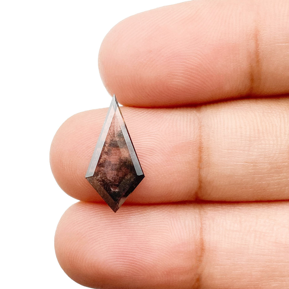 1.87ct | Salt & Pepper Kite Shape Step Cut Lab Diamond
