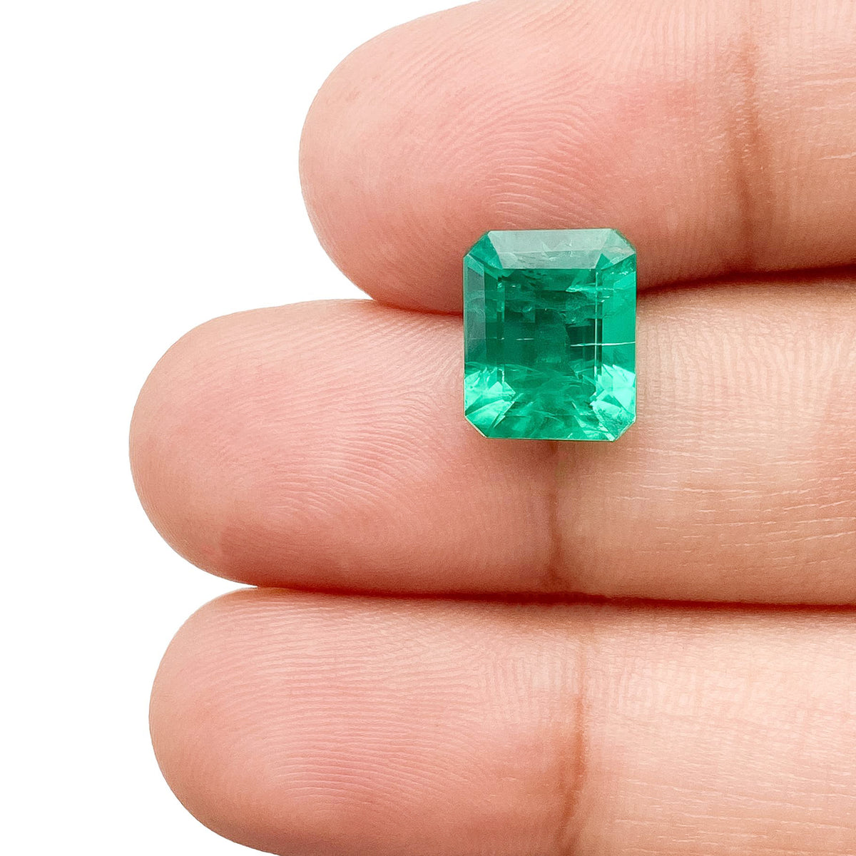 2.42ct | Step Cut Emerald Shape Lab Emerald