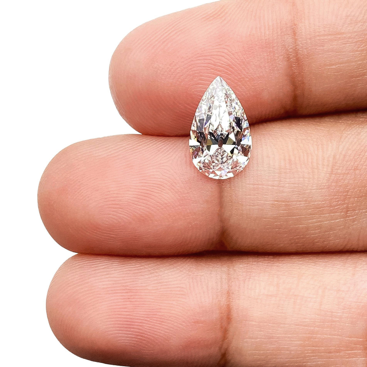 2.13ct | D/VS1 Pear Shape Old Mine Cut Lab Diamond (IGI)-LITHOS Diamond
