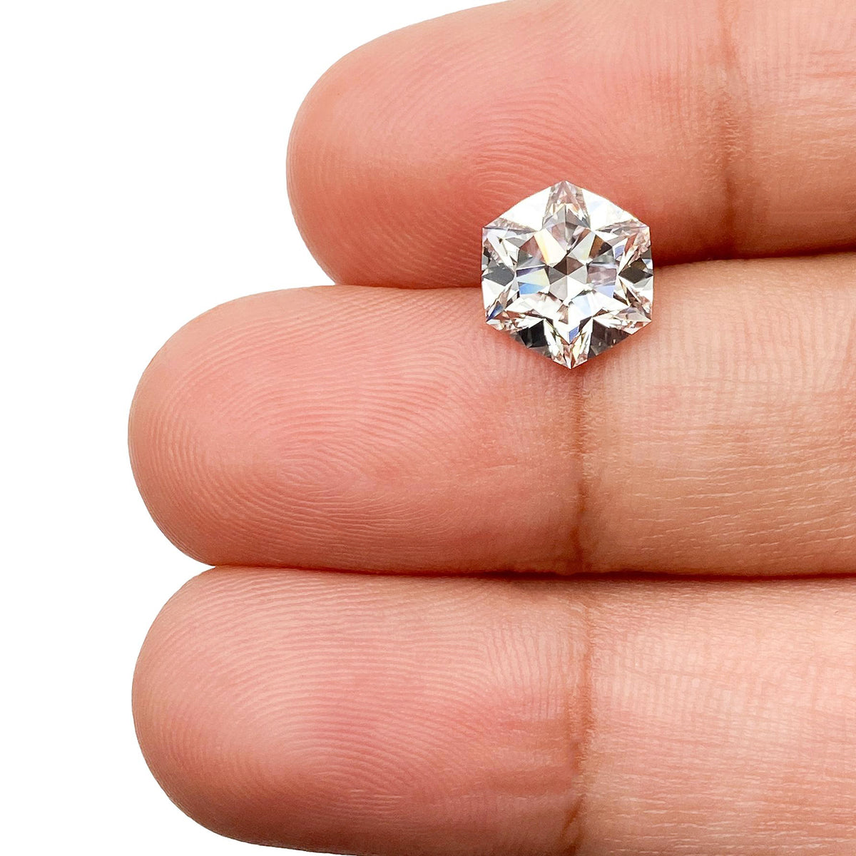 2.01ct | E/VVS2 Hexagon Shape Brilliant Cut Lab Diamond (IGI)-LITHOS Diamond