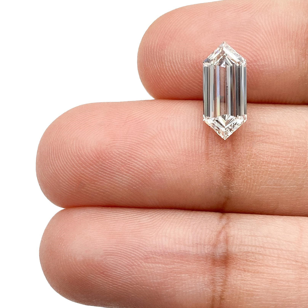 2.21ct | E/VS1 Hexagon Shape Step Cut Lab Diamond (IGI)