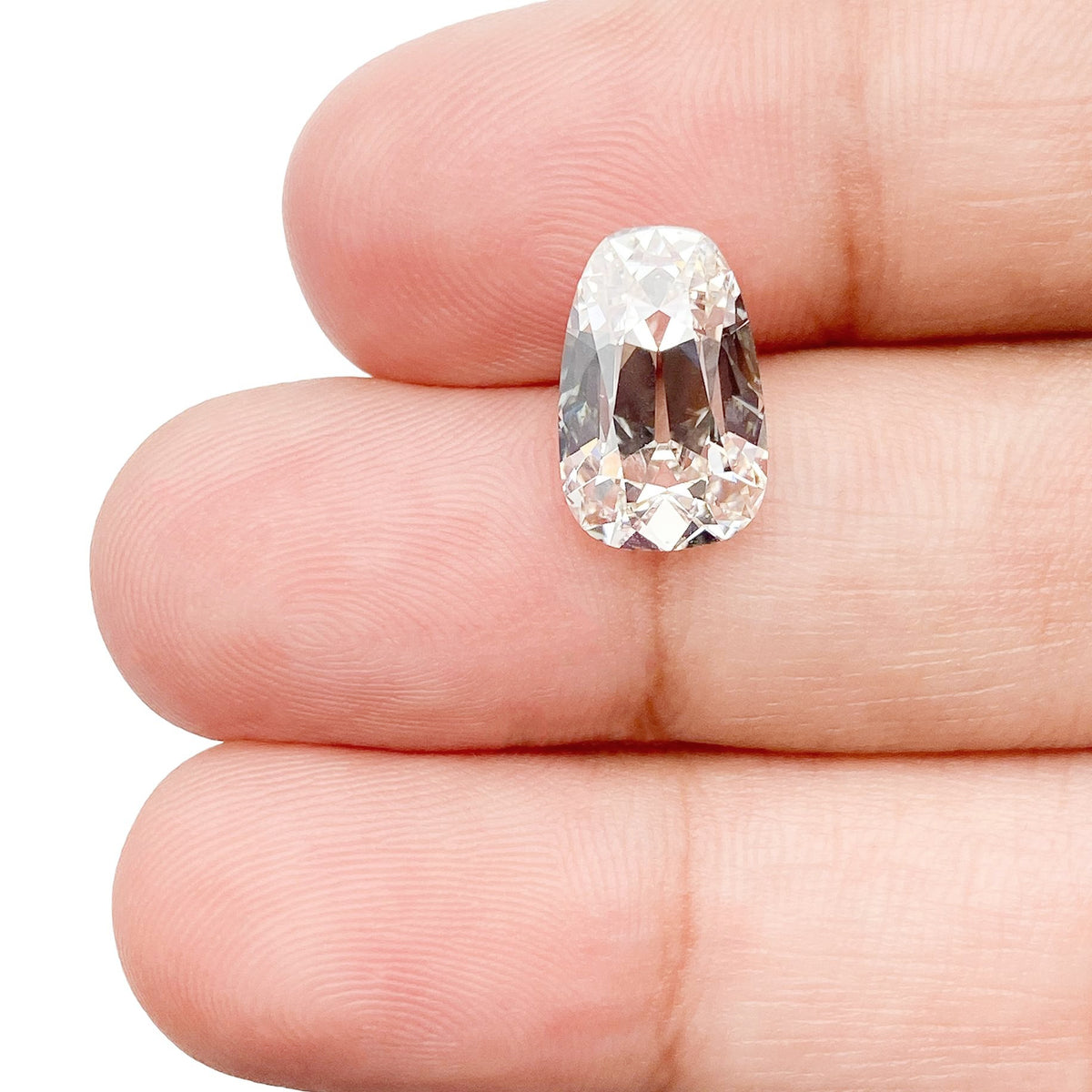 3.07ct | G/VVS2 Tapered Cushion Shape Old Mine Cut Lab Diamond (IGI)