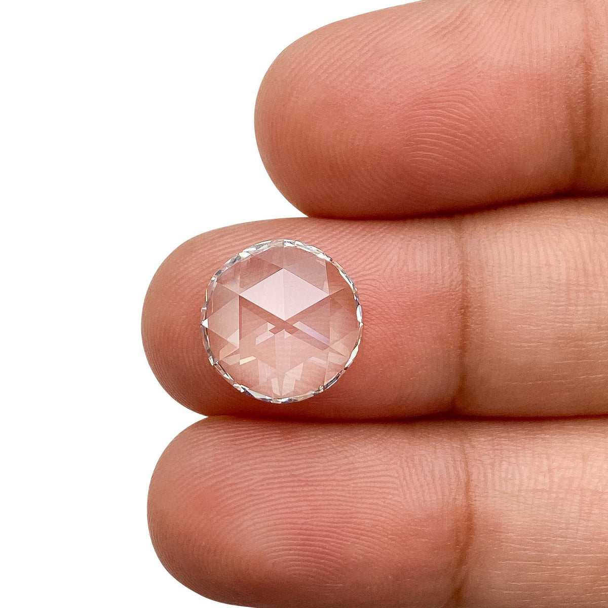 2.96ct | E/VVS2 Round Shape Rose Cut Lab Diamond (IGI)