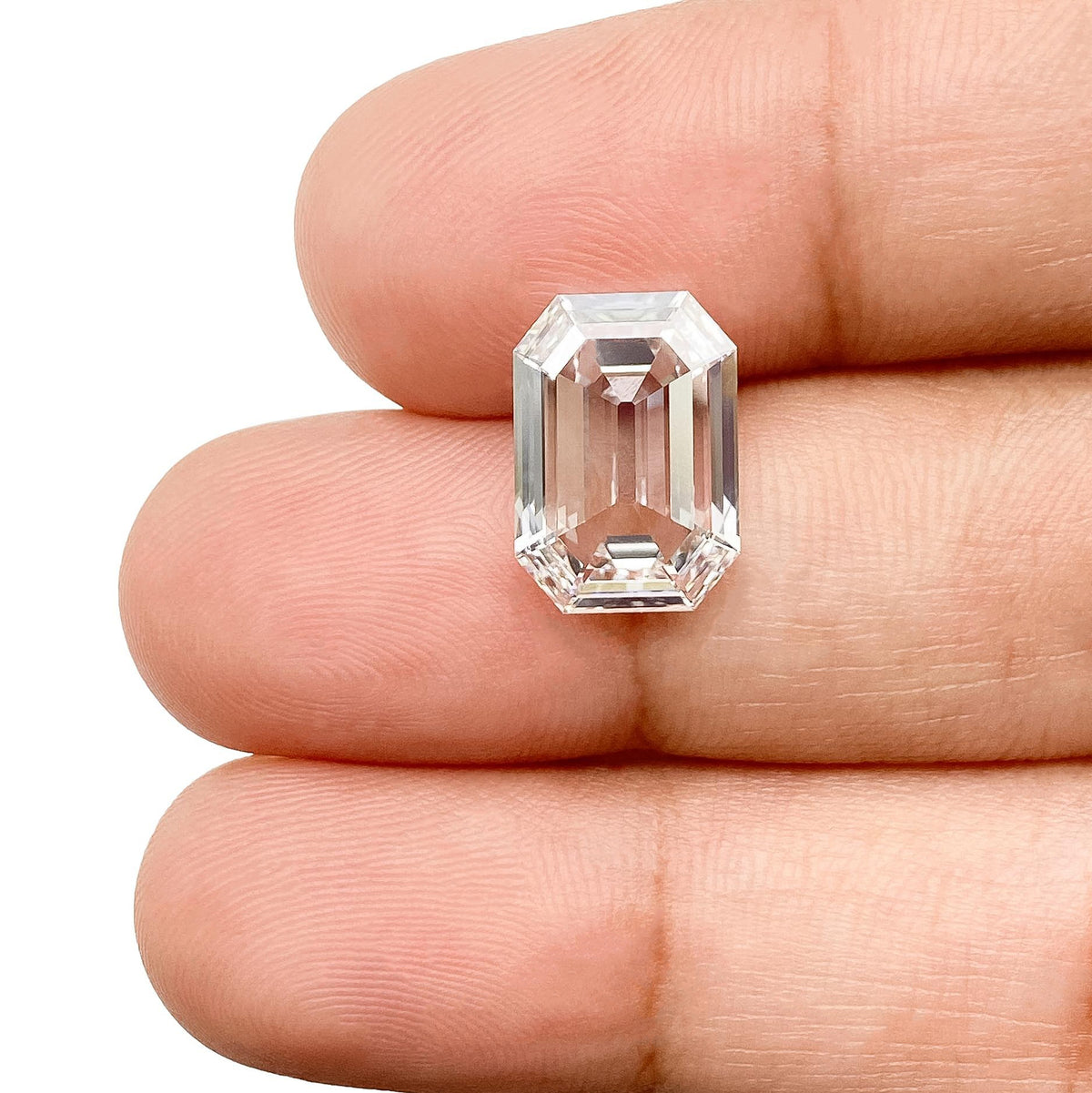 3.10ct | F/VVS2 Antique Octagon Shape Step Cut Lab Diamond (IGI)
