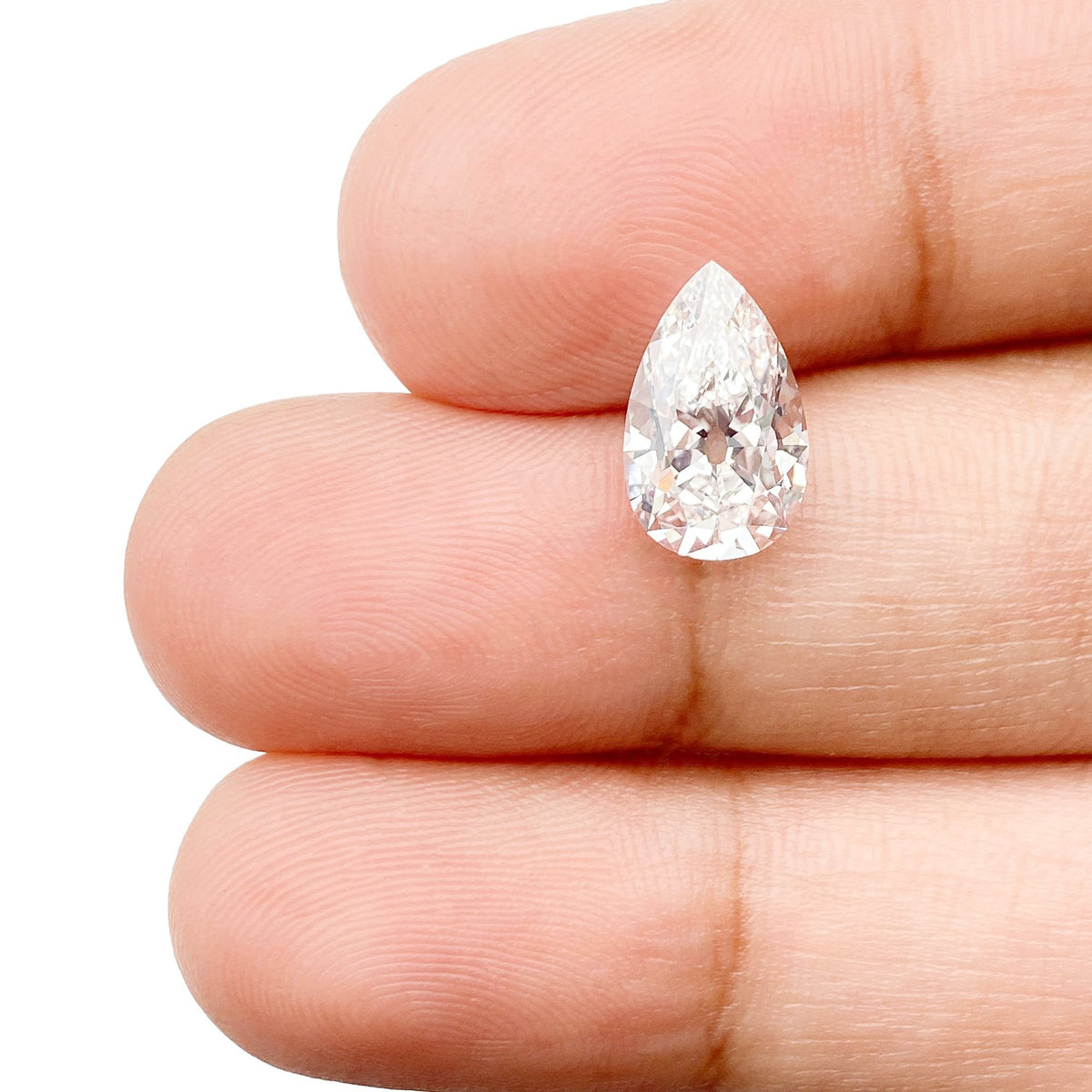 1.92ct | E/VS1 Pear Shape Old Mine Cut Lab Diamond (IGI)