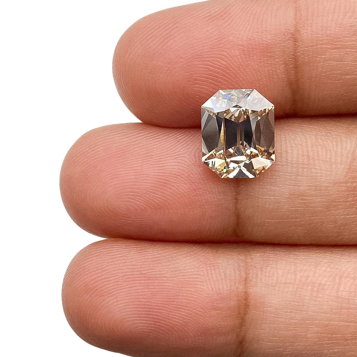 3.04ct | S-T/VVS2 Champagne Octagon Shape Old Mine Cut Lab Diamond (IGI)