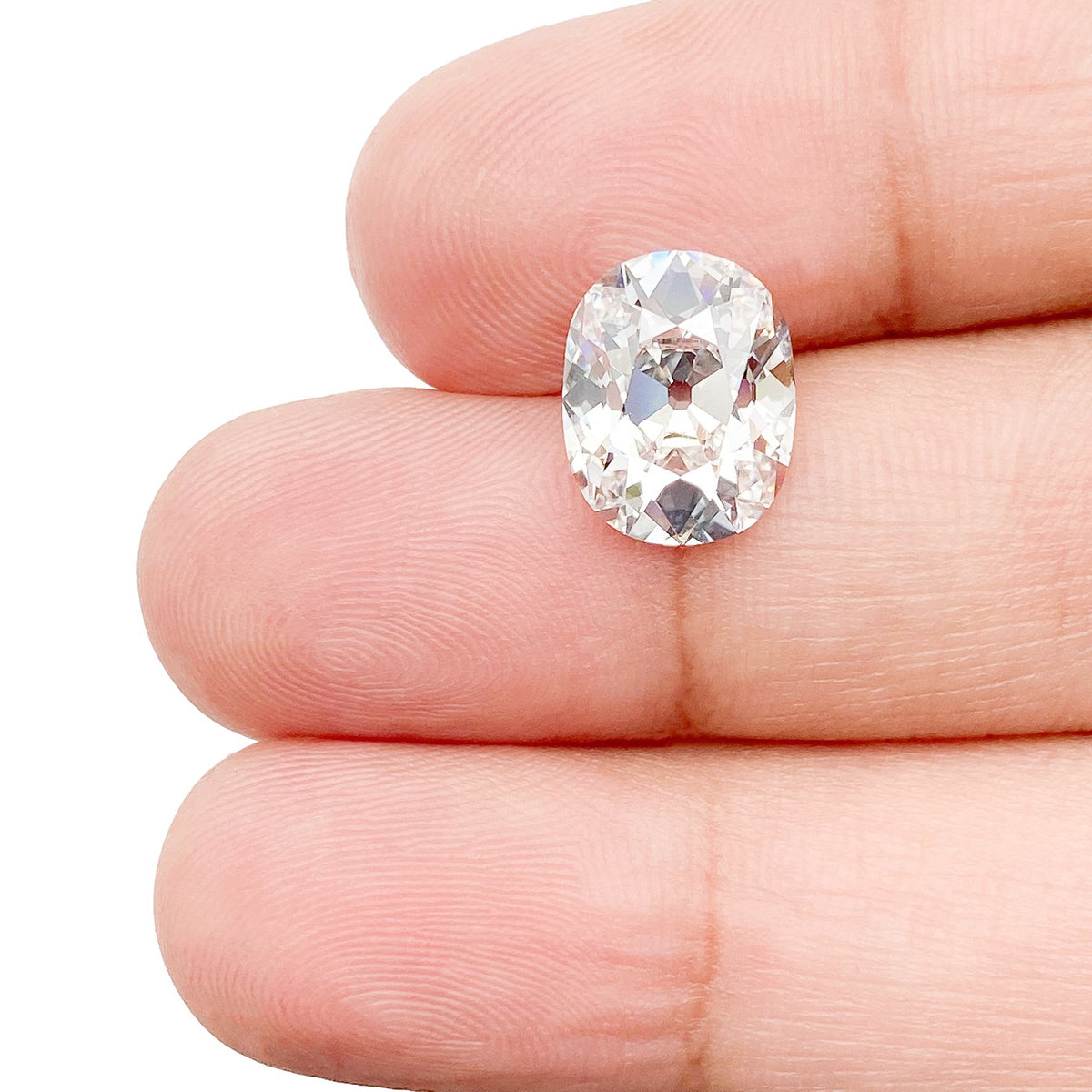 3.51ct | E/VS1 Cushion Shape Old Mine Cut Lab Diamond (IGI)