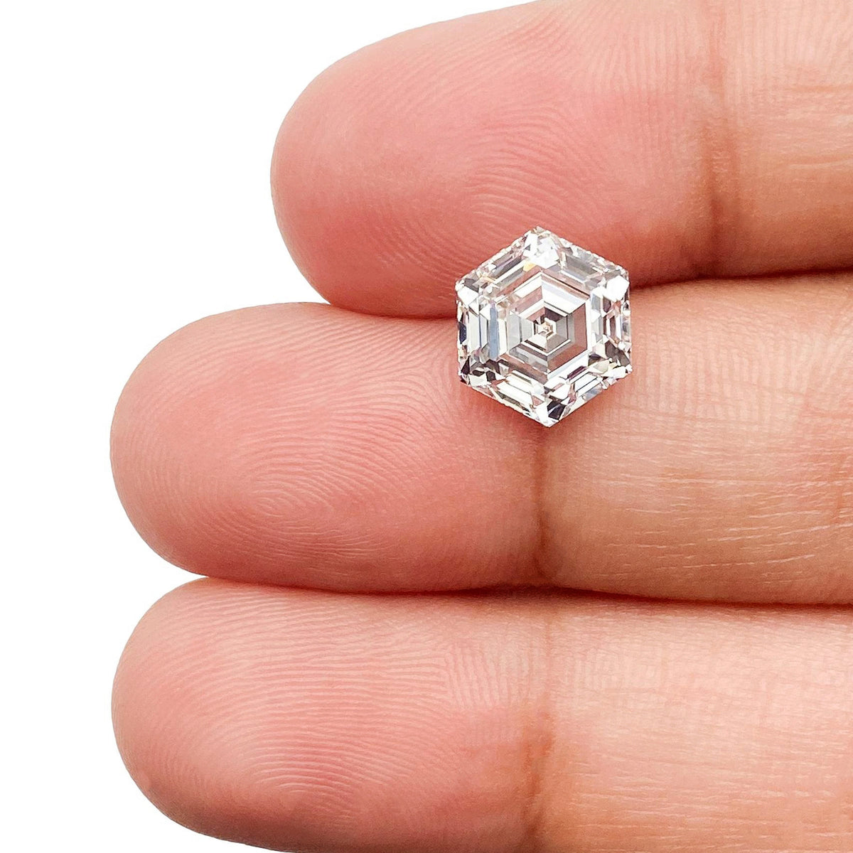 2.65ct | E/VVS2 Hexagon Shape Step Cut Lab Diamond (IGI)