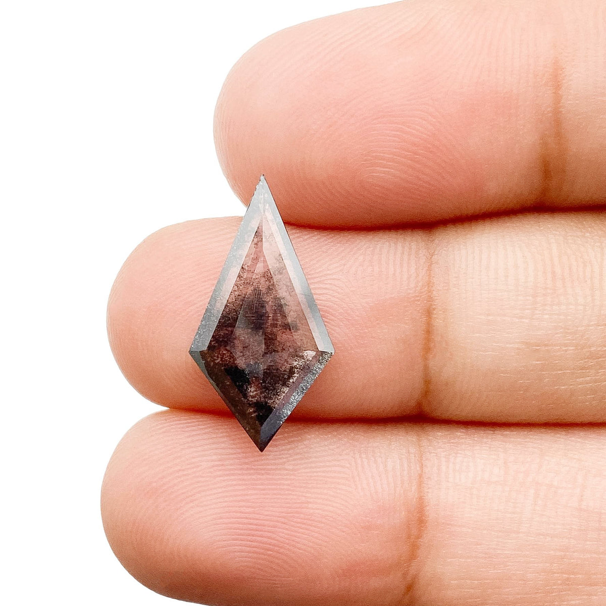 2.06ct | Salt & Pepper Kite Shape Step Cut Lab Diamond