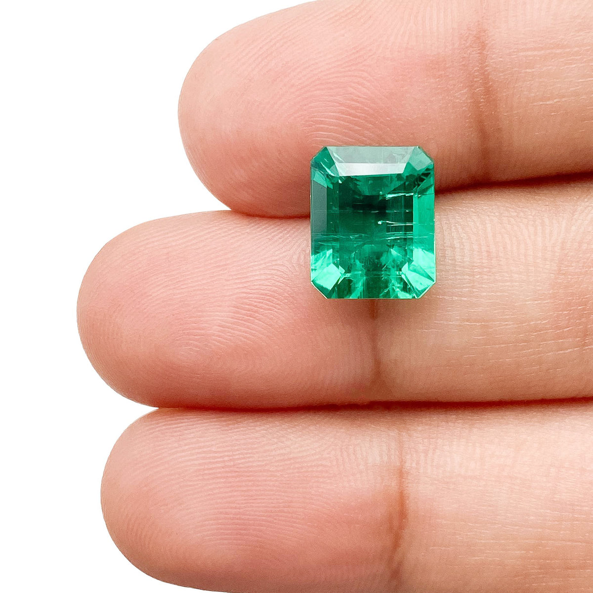 2.79ct | Step Cut Emerald Shape Lab Emerald