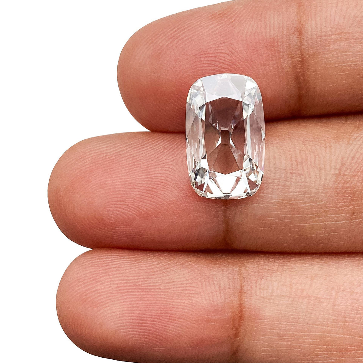 3.54ct | F/VS1 Antique Cushion Shape Old Mine Cut Lab Diamond (IGI)