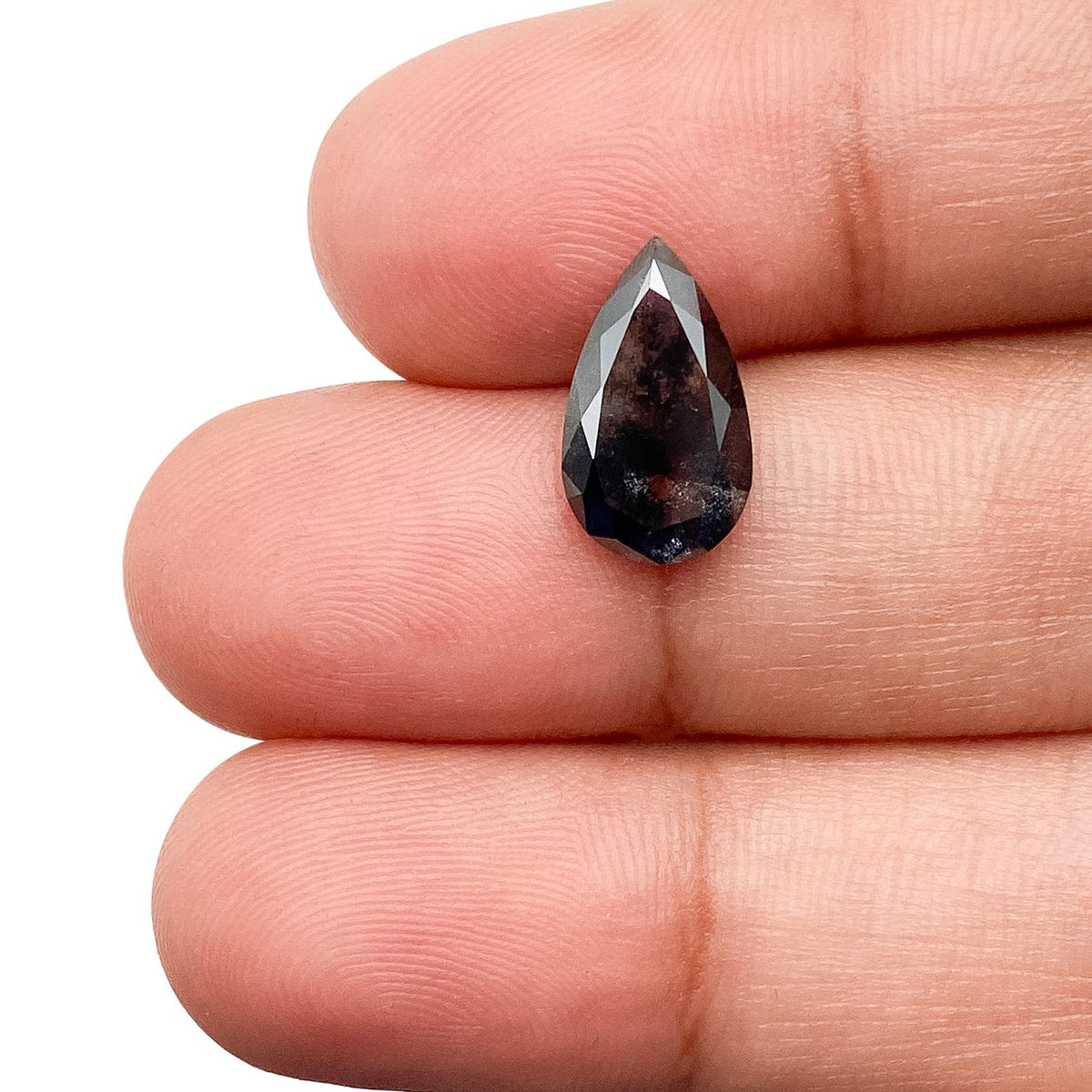 2.01ct | Salt & Pepper Pear Shape Brilliant Cut Lab Diamond
