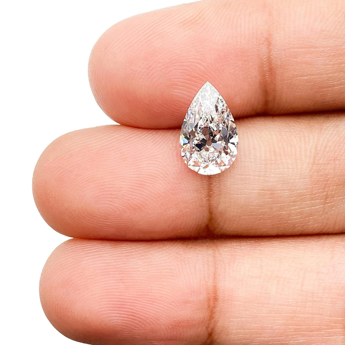 2.07ct | D/VVS2 Pear Shape Old Mine Cut Lab Diamond (IGI)-LITHOS Diamond