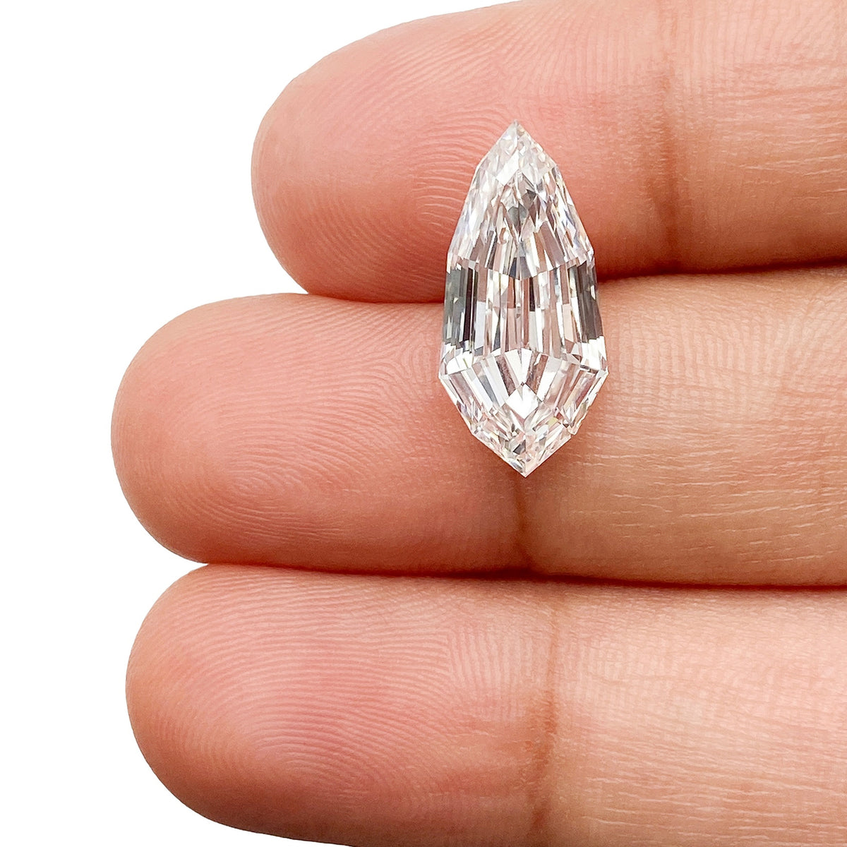 4.13ct | F/VS1 Pear Shape Step Cut Lab Diamond (IGI)