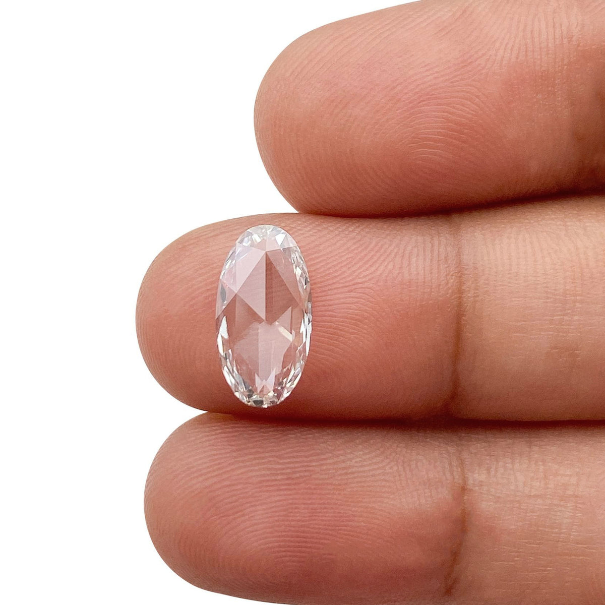 1.27ct | F/VVS2 Oval Shape Rose Cut Lab Diamond (IGI)-LITHOS Diamond