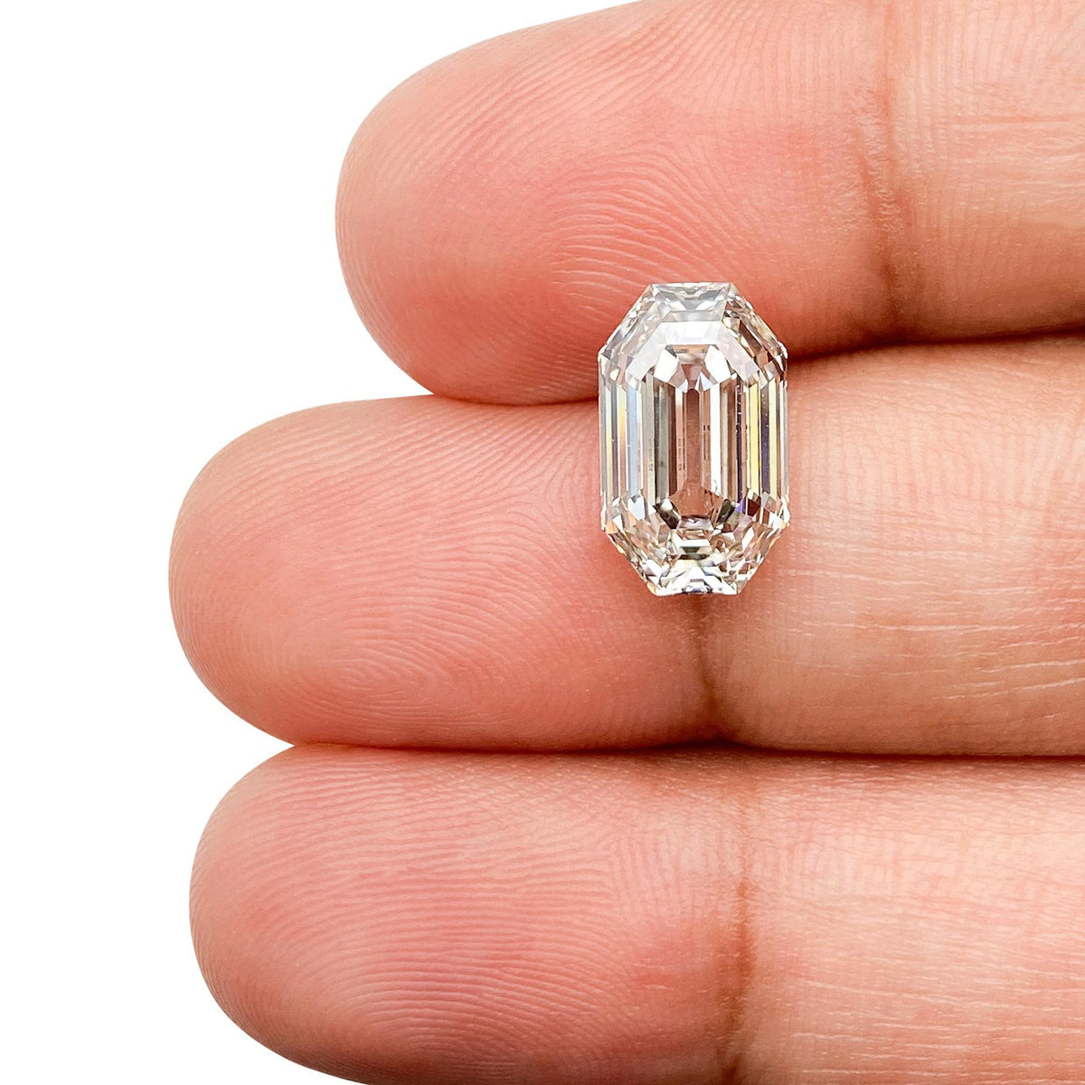 2.86ct | H/VS1 Octagon Shape Step Cut Lab Diamond (IGI)