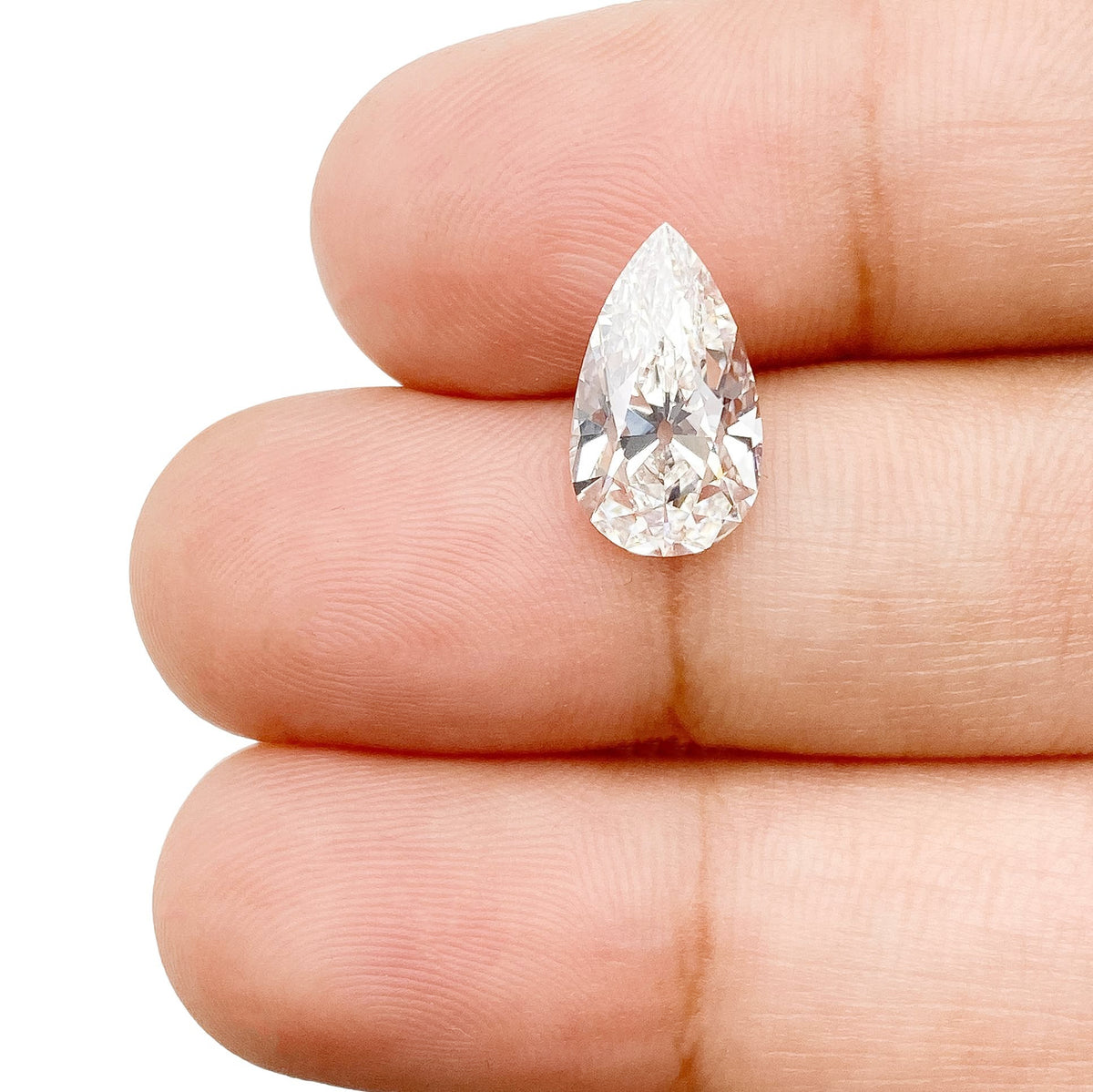 2.32ct | F/VS1 Pear Shape Old Mine Cut Lab Diamond (IGI)