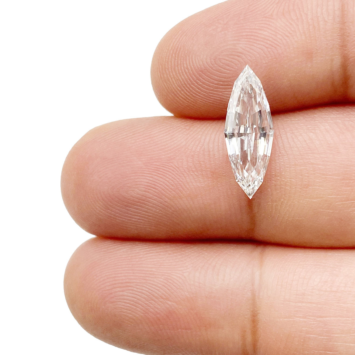 2.18ct | F/VS1 Marquise Shape Step Cut Lab Diamond (IGI)