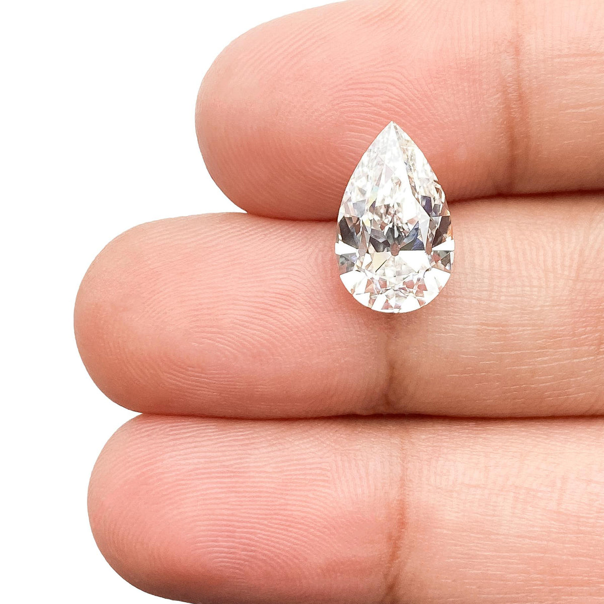 3.01ct | F/VVS2 Pear Shape Old Mine Cut Lab Diamond (IGI)