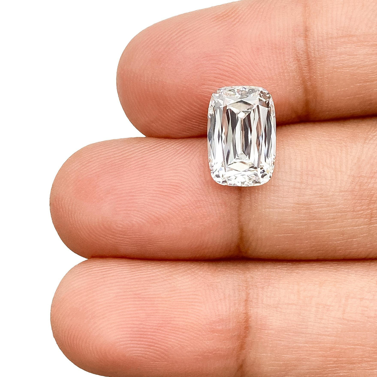 3.18ct | E/VS1 Cushion Shape Lattice Cut Lab Diamond (IGI)