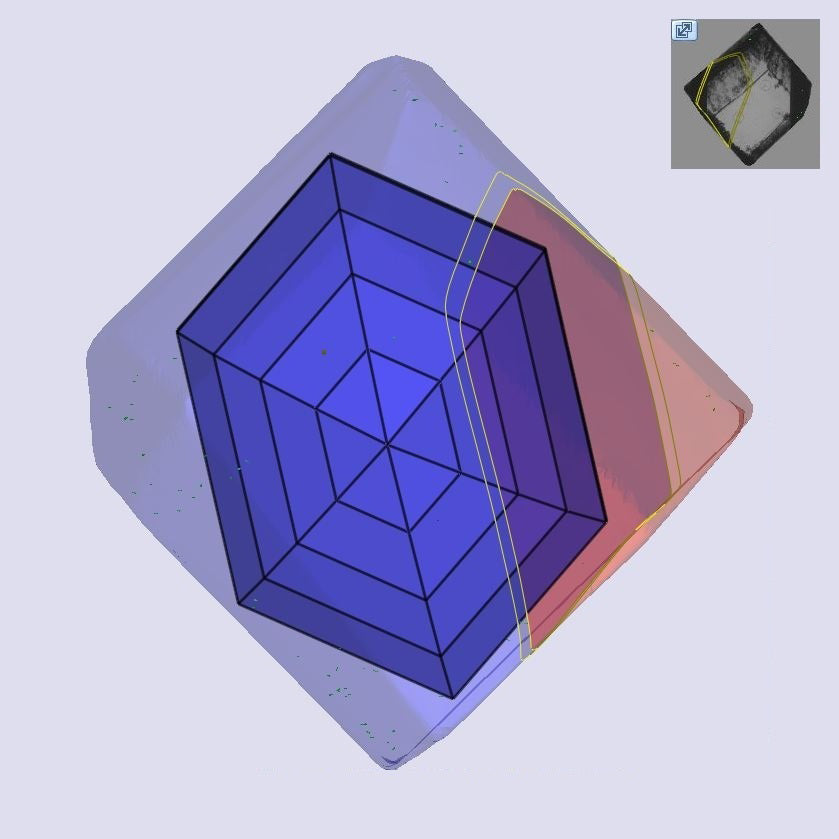 2.80ct | F/VS1 Hexagon Shape Step Cut Lab Diamond (IGI)-LITHOS Diamond