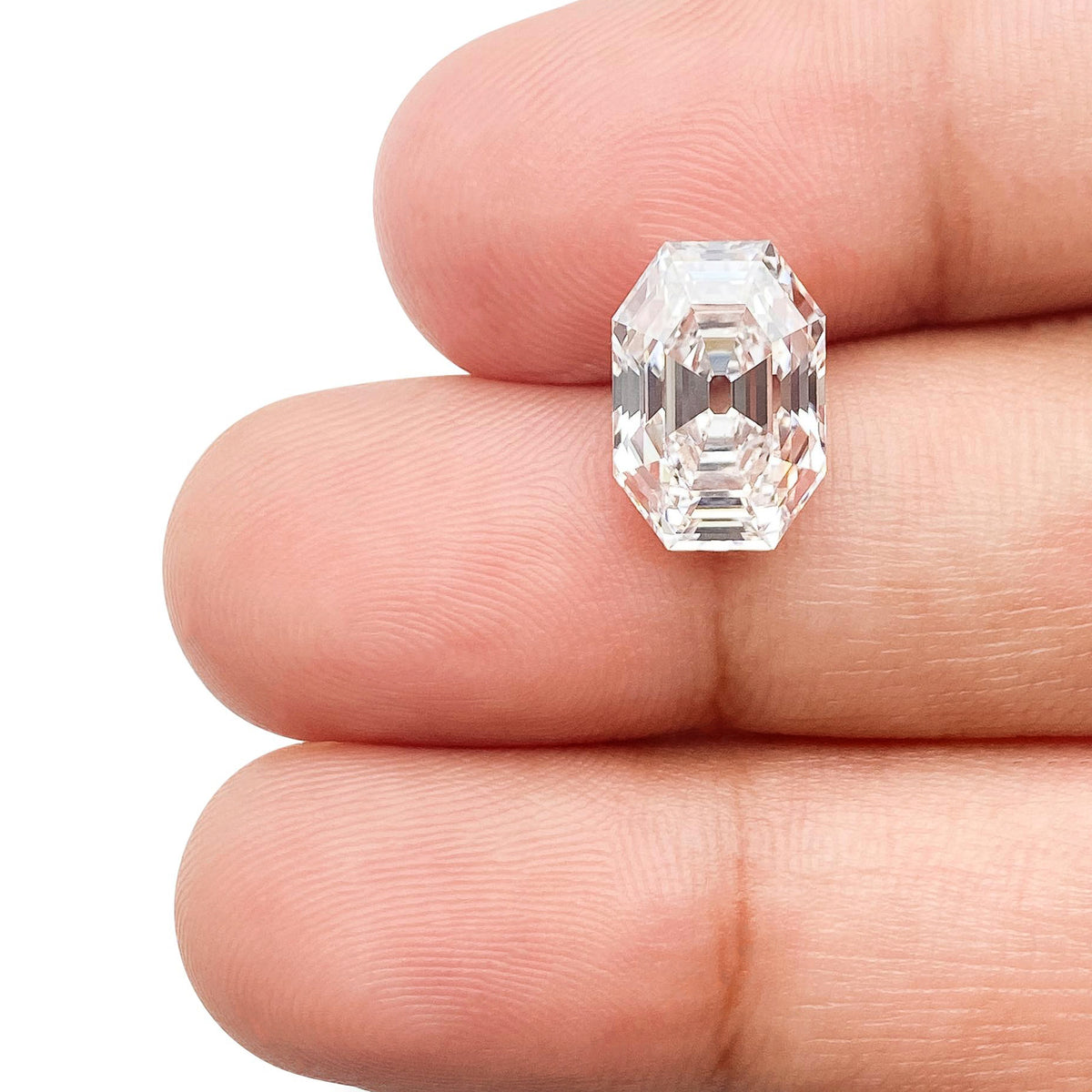 3.57ct | E/VS1 Antique Octagon Shape Step Cut Lab Diamond (IGI)