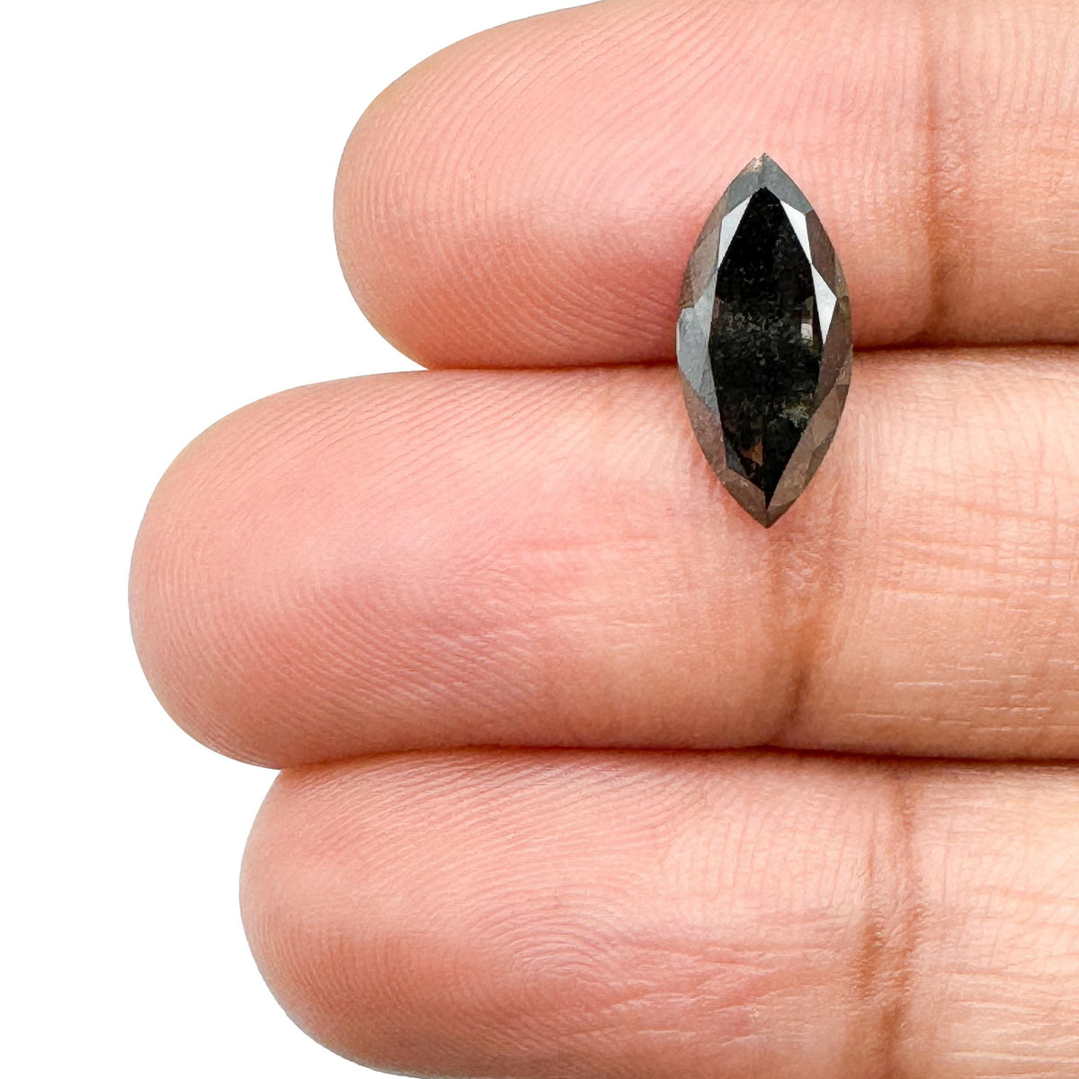 1.69ct | Salt & Pepper Marquise Shape Brilliant Cut Lab Diamond