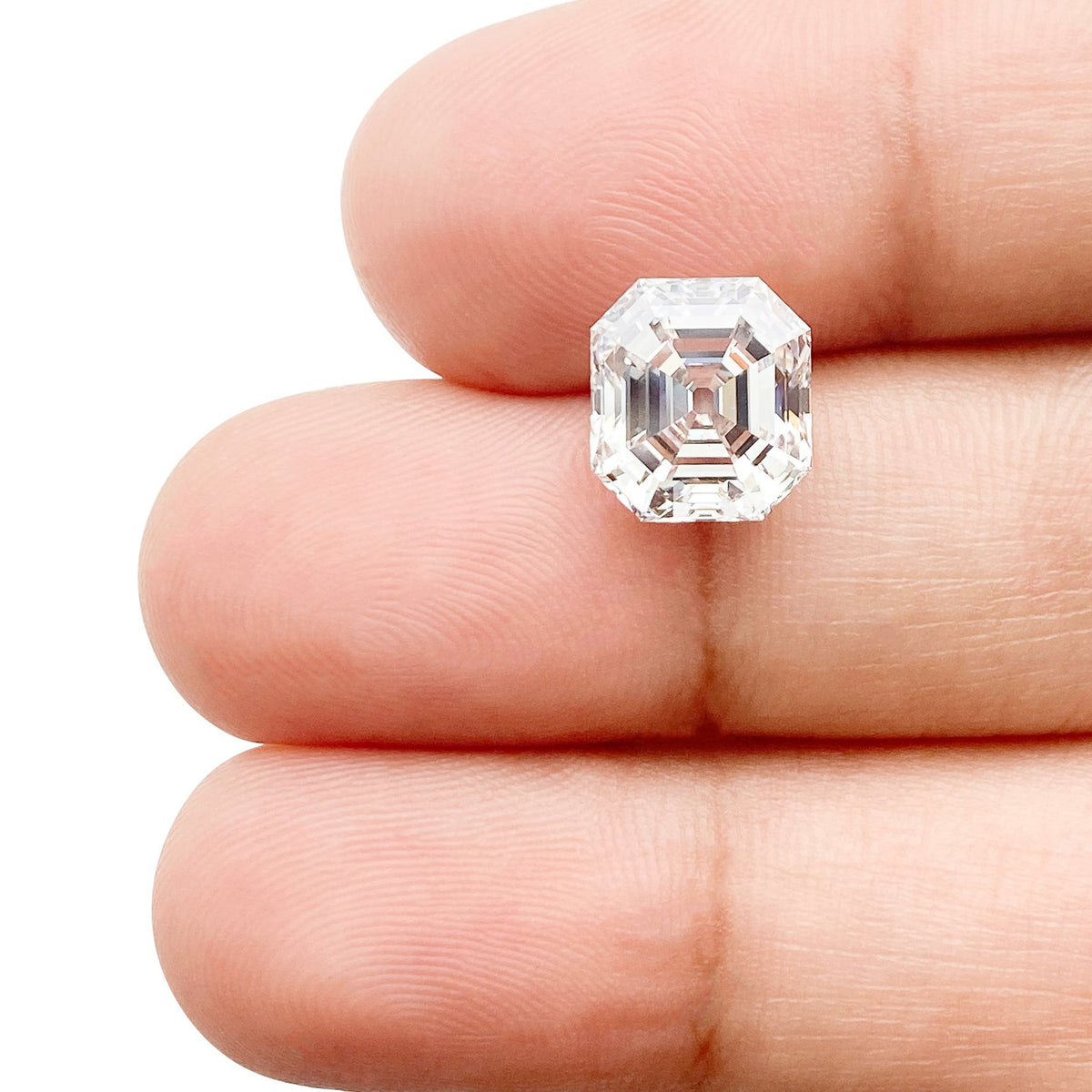 3.21ct | D/VS1 Octagon Shape Antique Step Cut Lab Diamond (IGI)