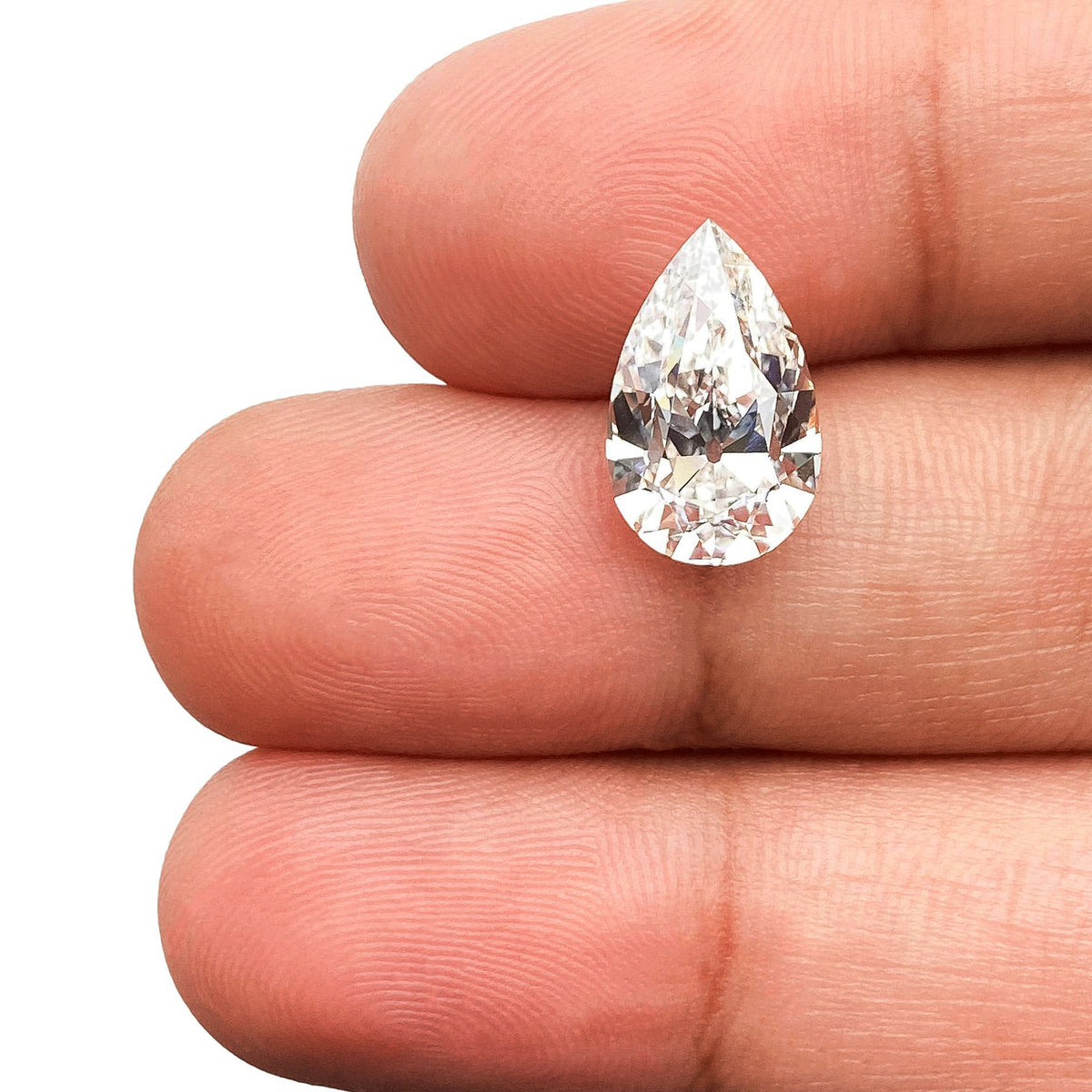 3.01ct | F/VVS2 Pear Shape Old Mine Cut Lab Diamond (IGI)