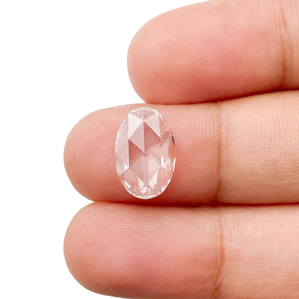 1.95ct | F/VVS2 Oval Shape Rose Cut Lab Diamond (IGI)