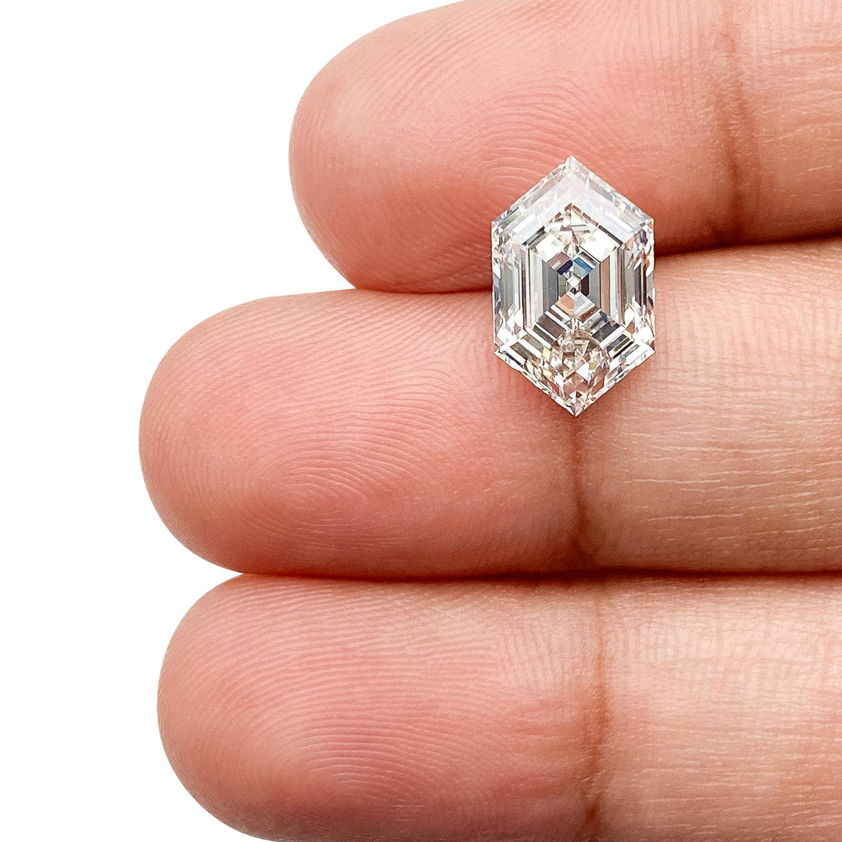 2.77ct | G/VVS2 Hexagon Shape Step Cut Lab Diamond (IGI)