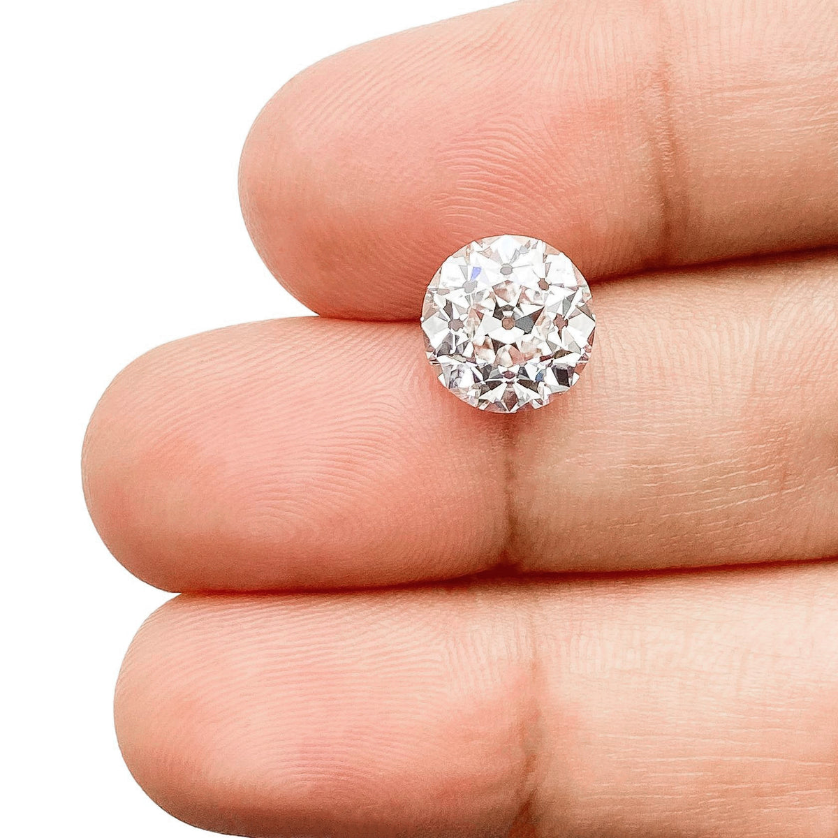 2.71ct | E/VVS2 Round Shape Old European Cut Lab Diamond (IGI)