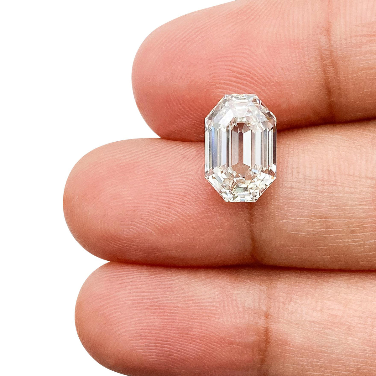 3.14ct | G/VVS2 Antique Octagon Shape Step Cut Lab Diamond (IGI)