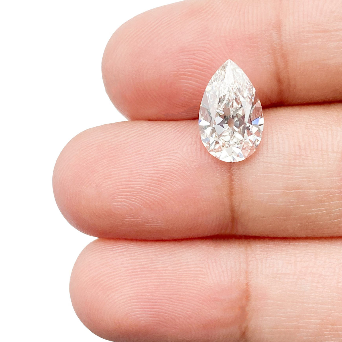 2.40ct | F/VVS2 Pear Shape Old Mine Cut Lab Diamond (IGI)