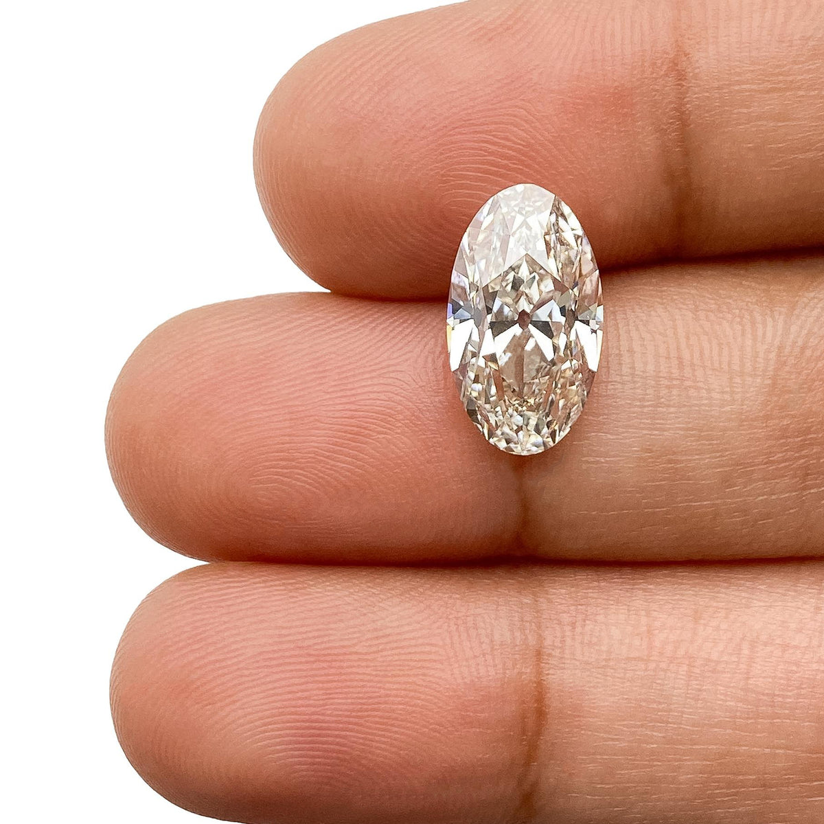 3.33ct | G/VS1 Oval Shape Old Mine Cut Lab Diamond (IGI)