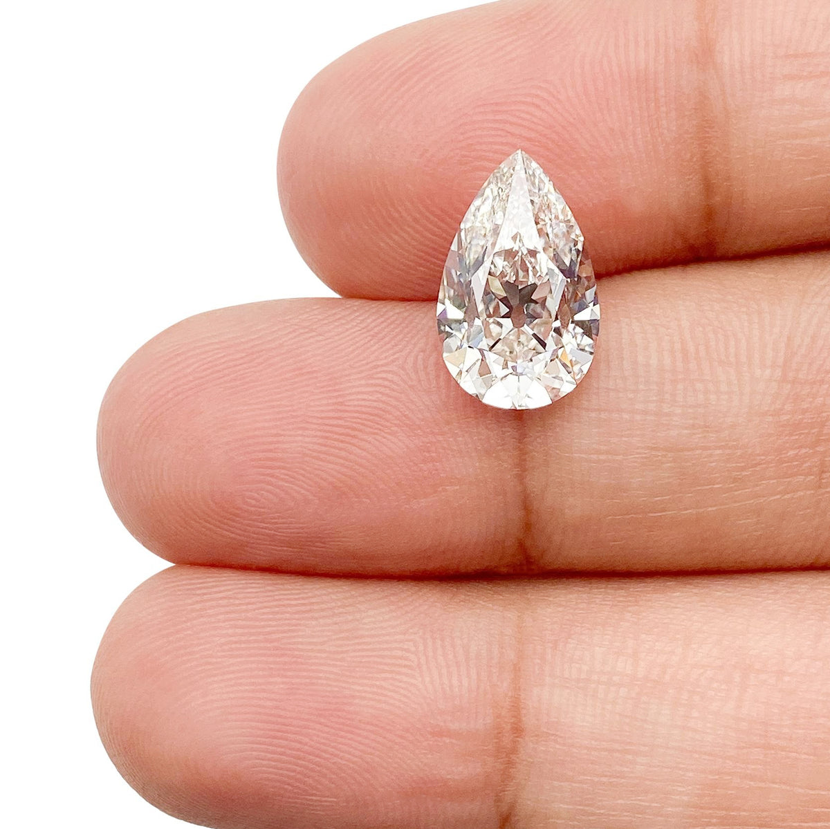 2.80ct | G/VS2 Pear Shape Old Mine Cut Lab Diamond (IGI)