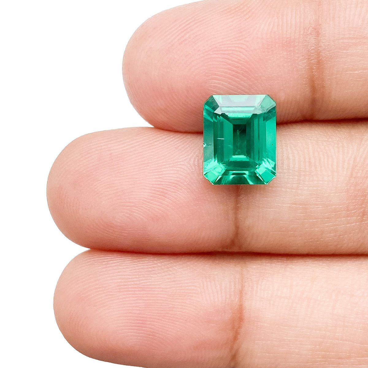 2.52ct | Step Cut Emerald Shape Lab Emerald