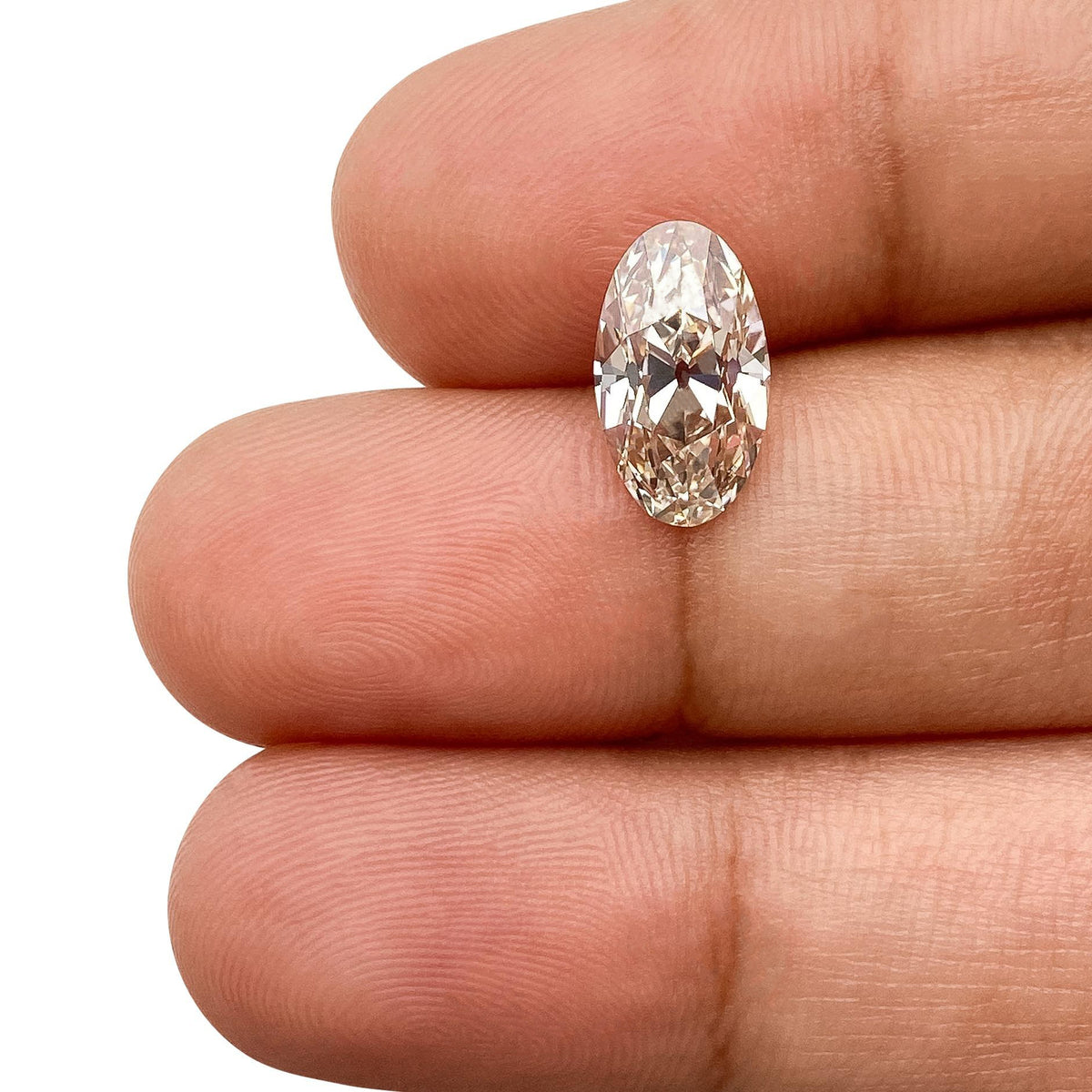 2.06ct | M/VVS2 Champagne Oval Shape Old Mine Cut Lab Diamond (IGI)-LITHOS Diamond