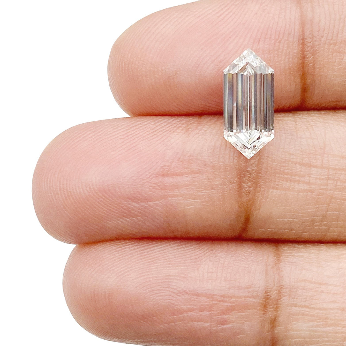 1.72ct | F/VS1 Hexagon Shape Step Cut Lab Diamond (IGI)
