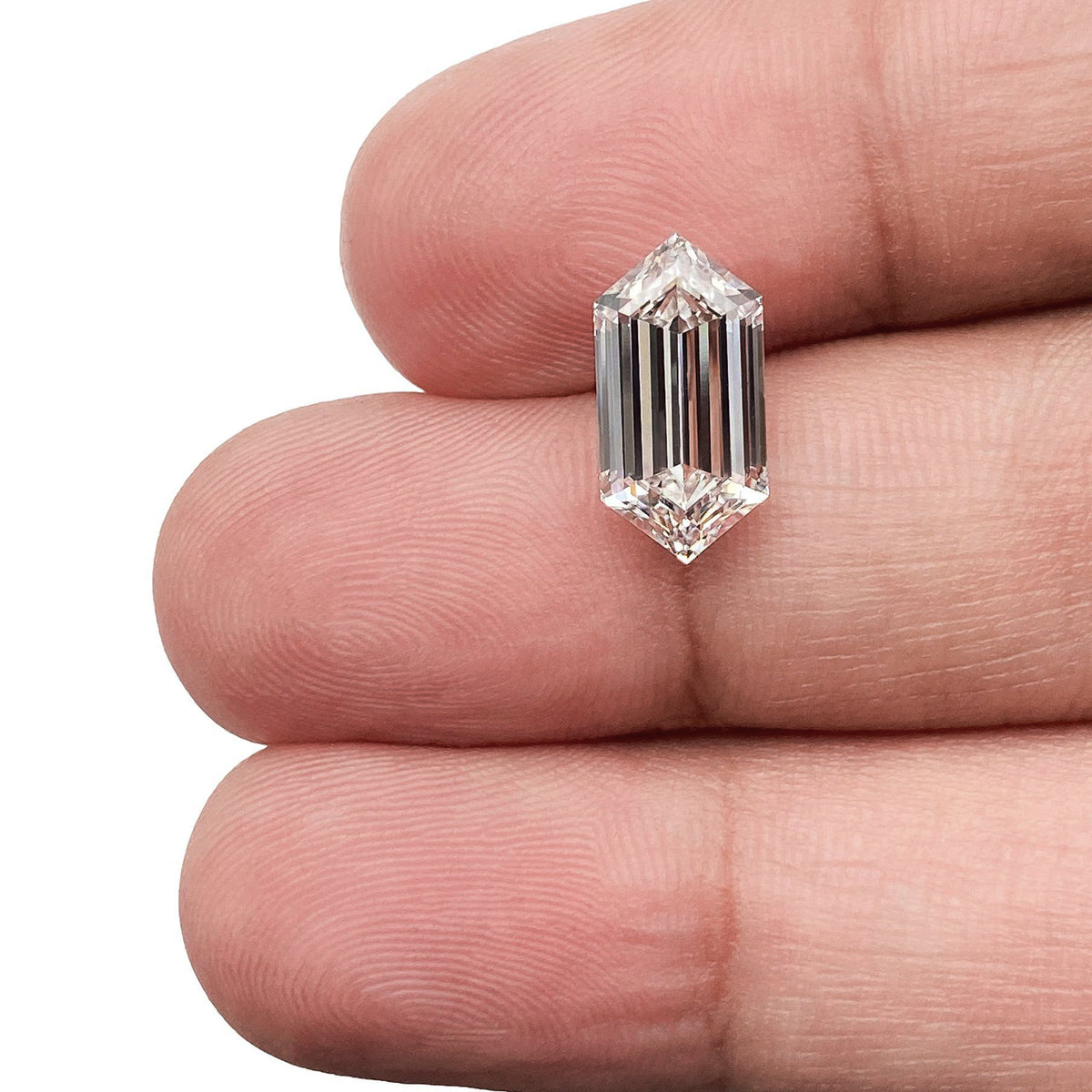 2.55ct | E/VS2 Hexagon Shape Step Cut Lab Diamond (IGI)-LITHOS Diamond