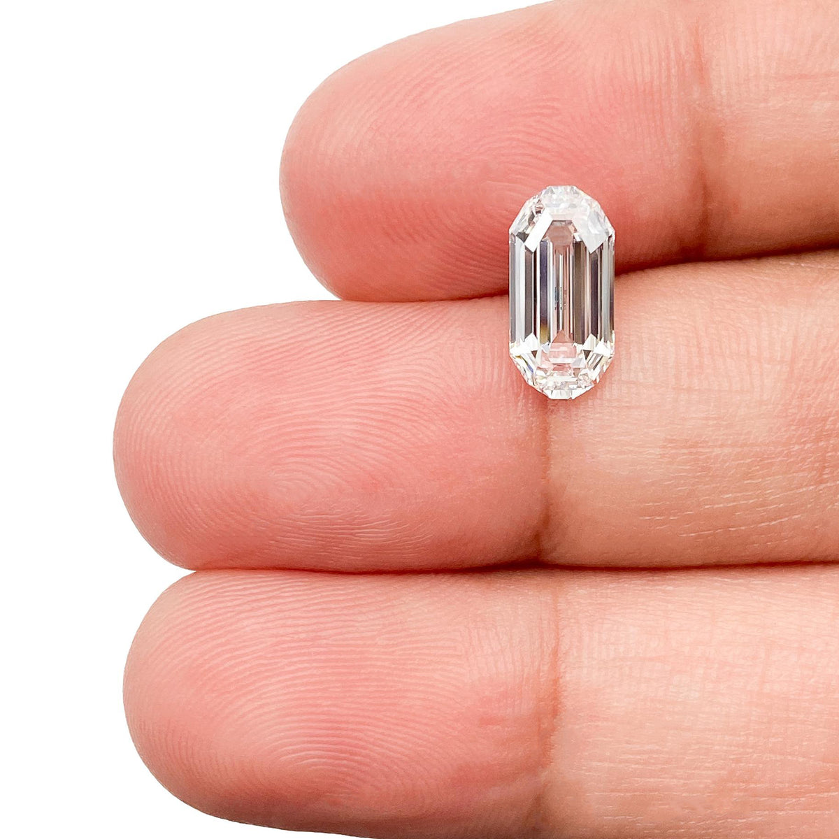 1.55ct | D/VVS2 Octagon Shape Step Cut Lab Diamond (IGI)
