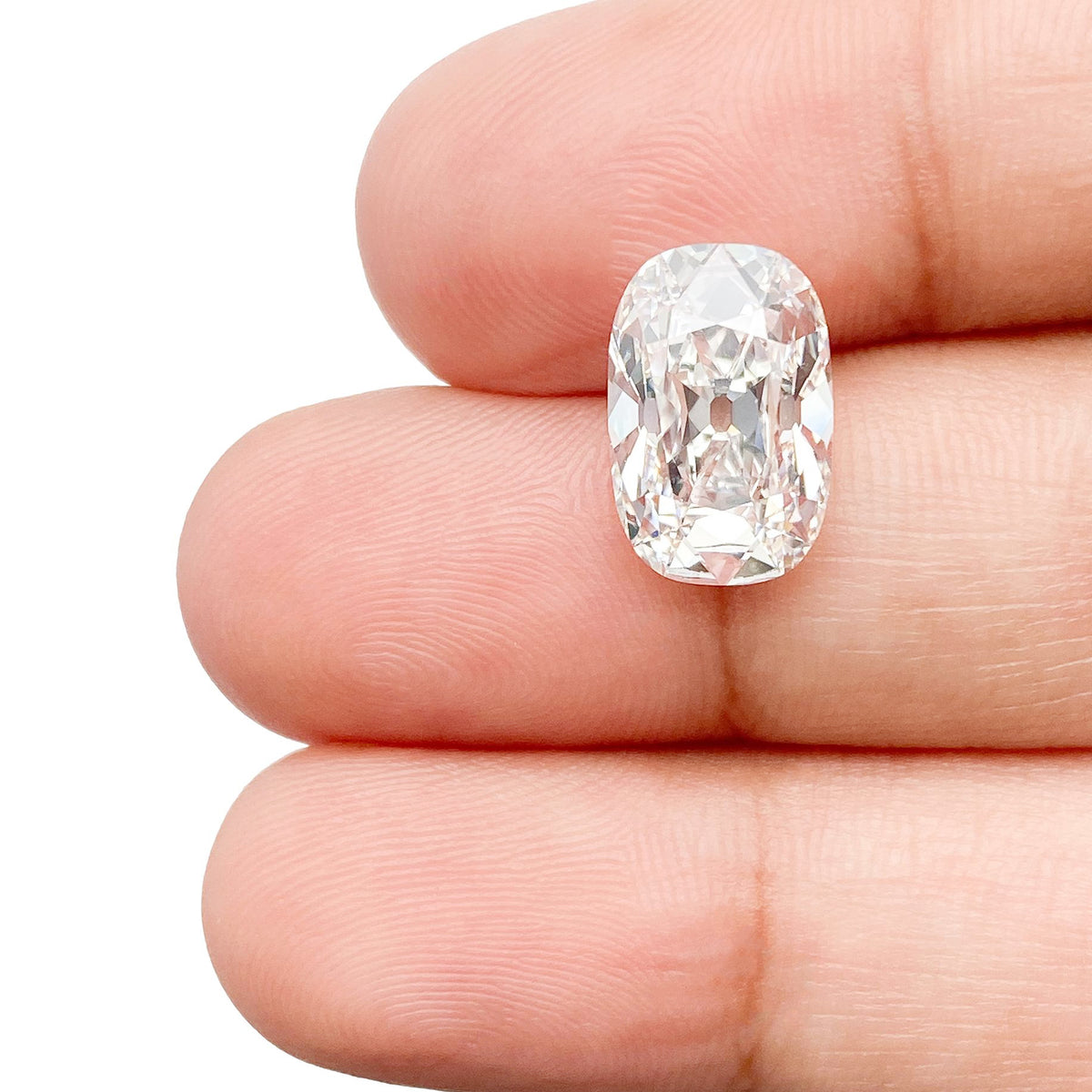 3.81ct | E/VS1 Cushion Shape Old Mine Cut Lab Diamond (IGI)
