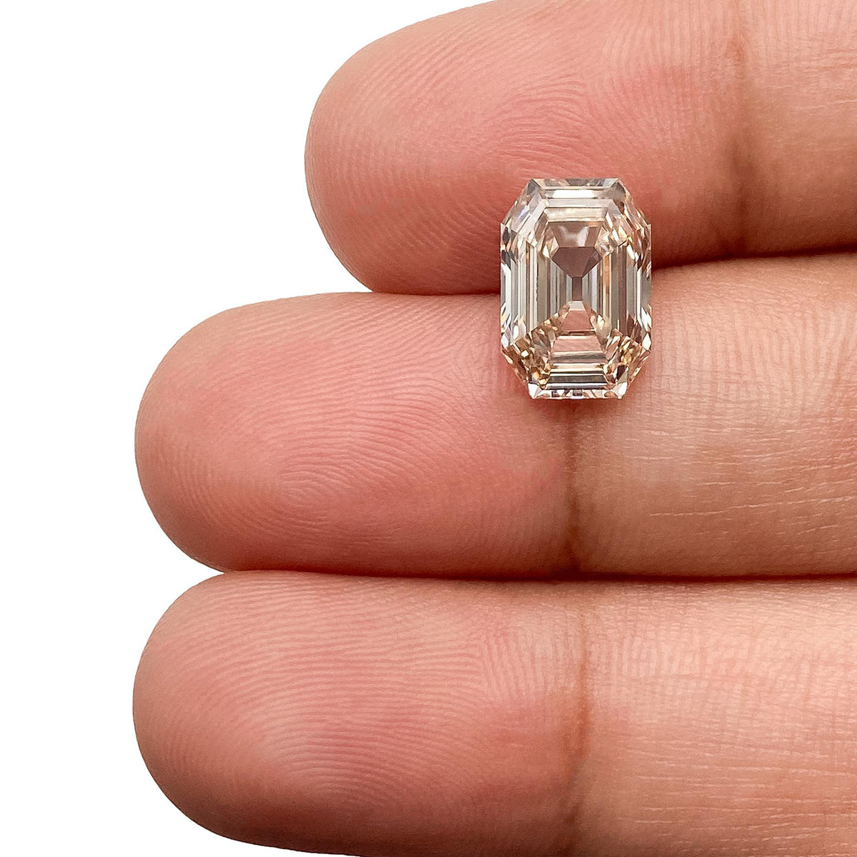 2.78ct | N/VS1 Champagne Antique Octagon Shape Step Cut Lab Diamond (IGI)-LITHOS Diamond