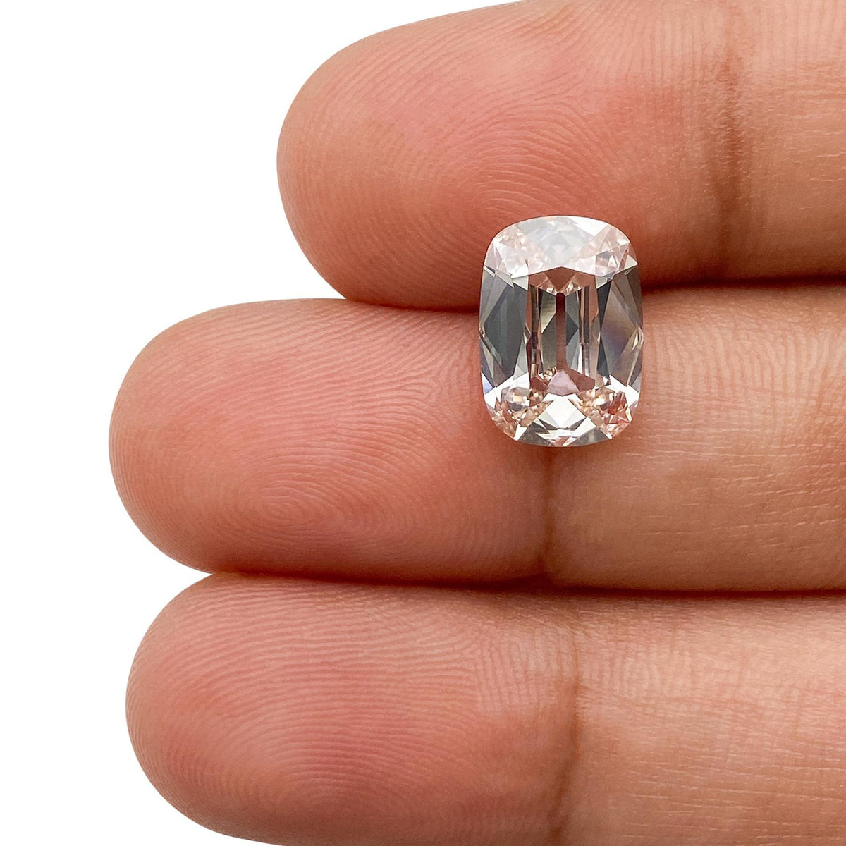 2.63ct | L/VS1 Champagne Cushion Shape Old Mine Cut Lab Diamond (IGI)-LITHOS Diamond